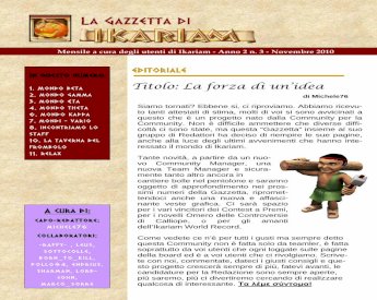 PDF) Gazzetta Ikariam Novembre -