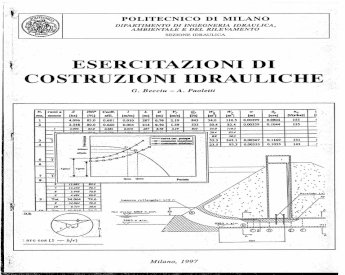 PDF) Esercitazioni Di Costruzioni Idrauliche - DOKUMEN.TIPS
