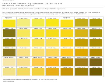 6+ Pantone Color Chart Templates - DOC, PDF