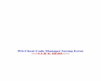 PDF) Wii Cheat Code Manager Saving Error &middot; PDF fileFCE Ultra GX -  Port of FCEUX for ... To enable the cheat codes, you need to download  kenobiwii.bin file and ... for