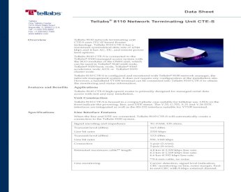 PDF) Data Sheet Tellabs 8110 Network Terminating Unit  CTE-Sastiak.net/images/modem/tellabs/CTE-S-V35.pdf · Tellabs 8110 network  terminating unit CTE-S uses ITU IP based Router technology - DOKUMEN.TIPS