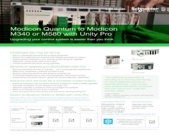 PDF) Modicon Quantum to Modicon M340 or M580 with Unity … PLC upgrade to  Modicon M580 and new X80 I/O while retaining field wiring: Software upgrade  to Unity Pro - DOKUMEN.TIPS