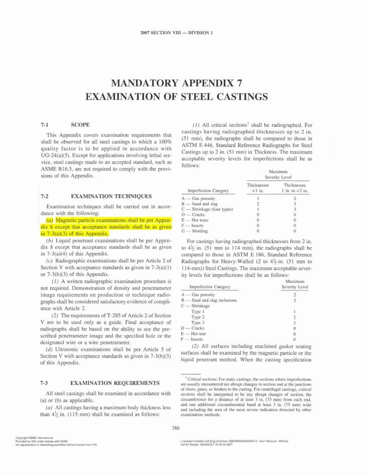 PDF) ASME 8 Div 1 Appendix 7 Examination of Steel Castings - DOKUMEN.TIPS