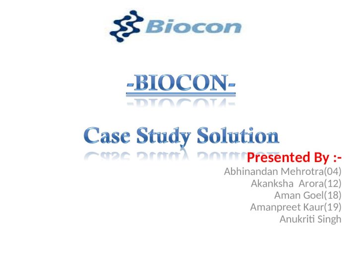 biocon case study solution