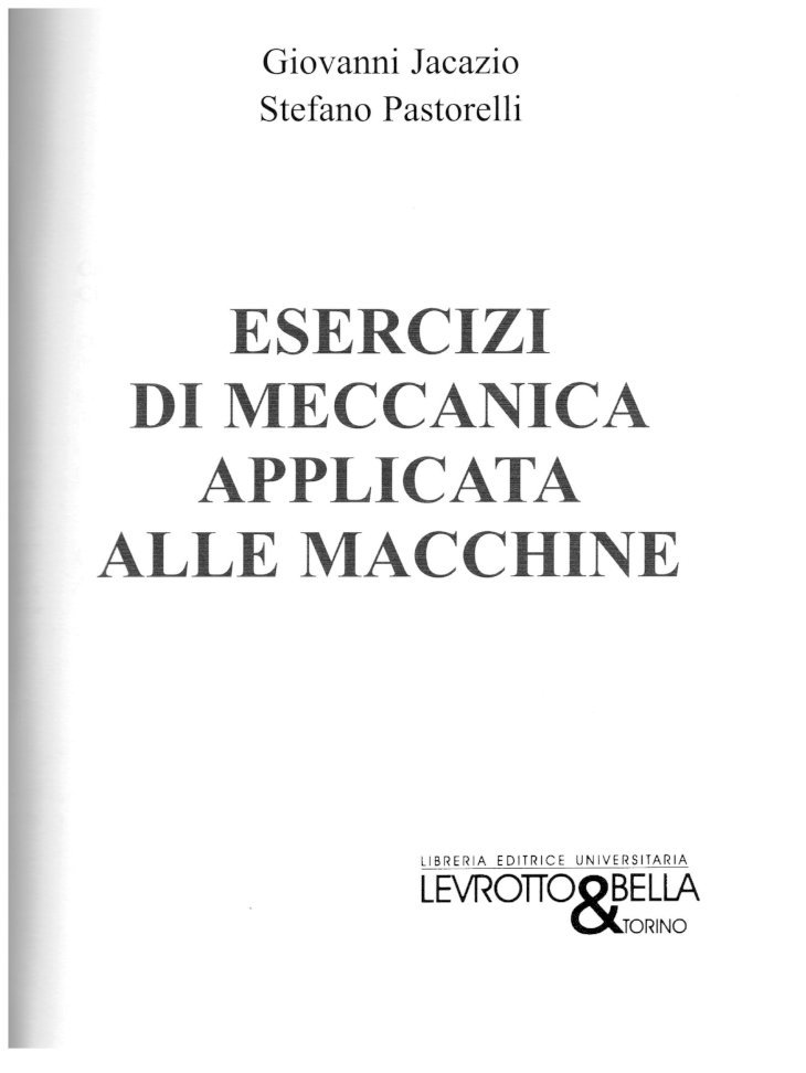 PDF) Esercizi Di Meccanica Applicata Alle Macchine (Cap. 1).PDF -  DOKUMEN.TIPS