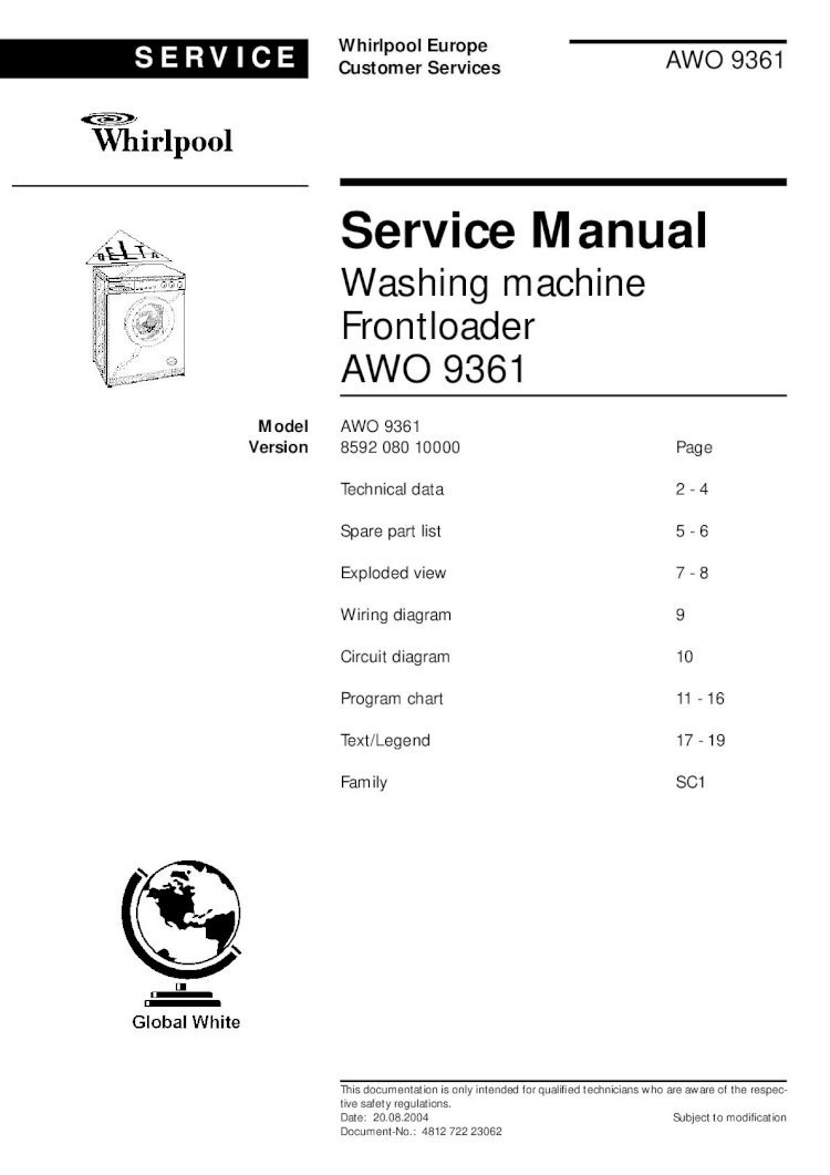PDF) Whirlpool Awo 9361 Service Manual English - DOKUMEN.TIPS