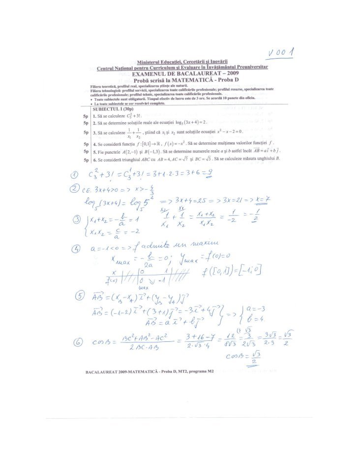 PDF) Variante Bacalaureat matematica M2 2009 S1 rezolvate - DOKUMEN.TIPS