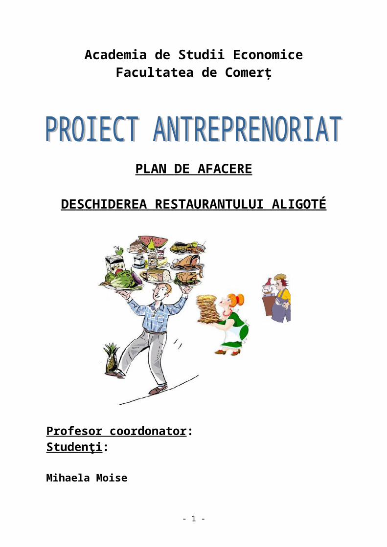 Doc Plan De Afaceri Restaurant De Deserturi Dokumentips
