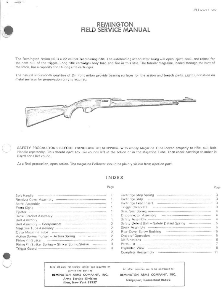PDF) Remington Nylon 66 Factory Service Manual - DOKUMEN.TIPS