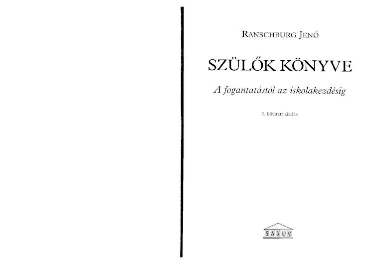 PDF) Ranschburg Jenő - Szülők könyve - DOKUMEN.TIPS