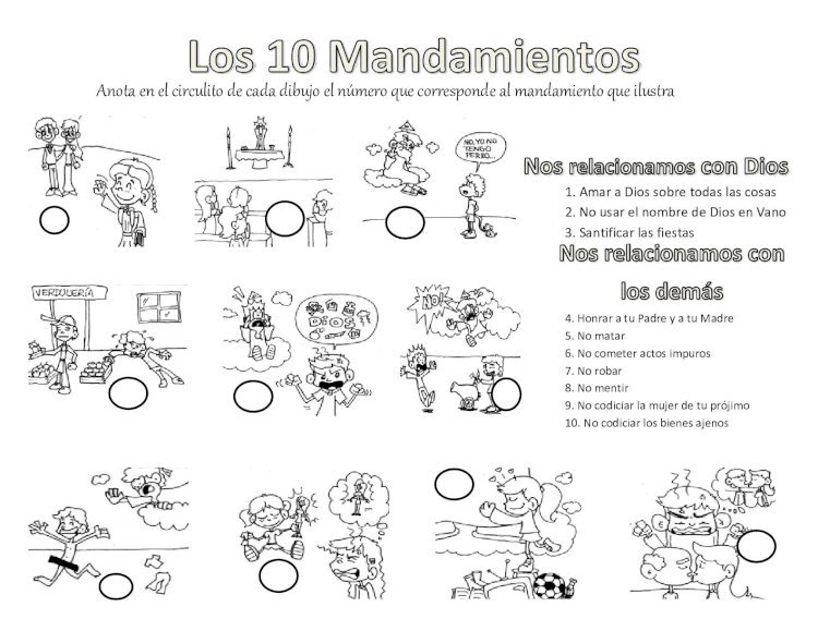  PDF)   mandamientos act dibujos