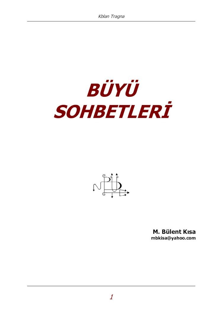PDF) Bülent Kısa - Büyü Sohbetleri - DOKUMEN.TIPS