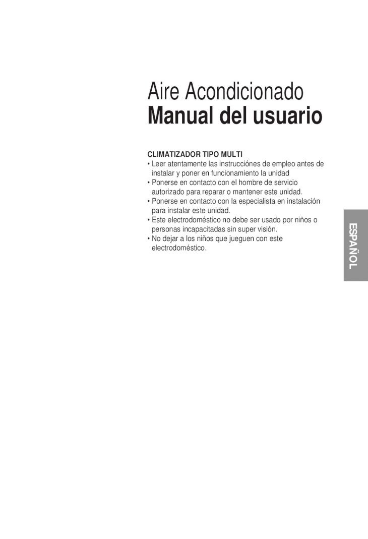PDF) Aire Acondicionado Split LG Manual de Usuario 2 - DOKUMEN.TIPS