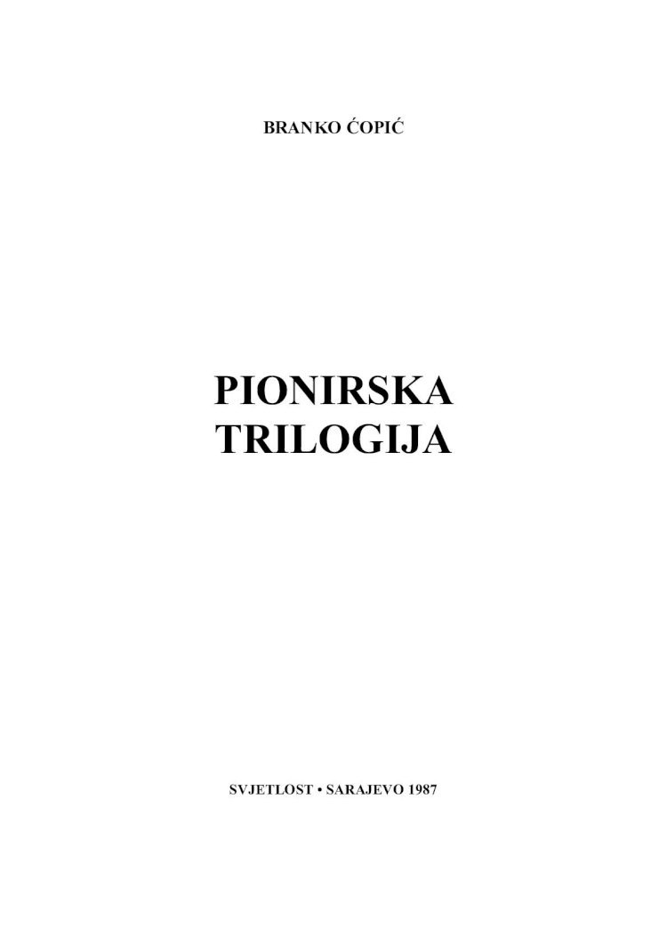 PDF) Branko Copic - Pionirska Trilogija - DOKUMEN.TIPS