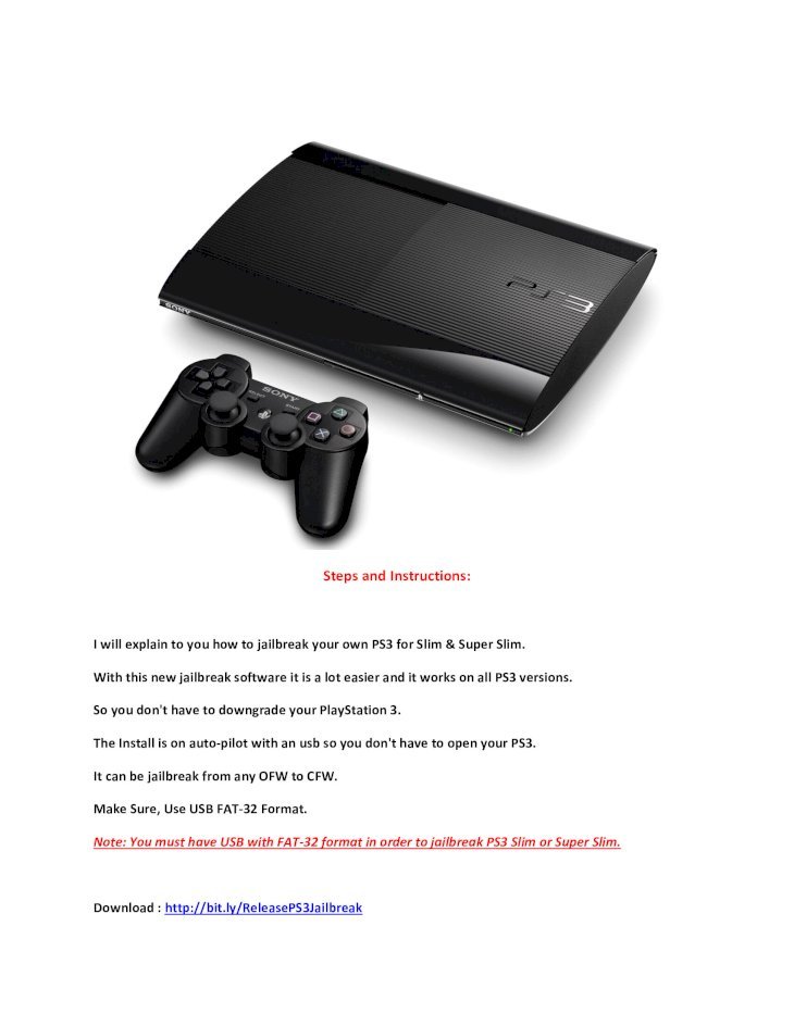 PDF) How To Jailbreak PS3 Super Slim 4.55 CFW & OFW - Released by PSJ Team  - DOKUMEN.TIPS
