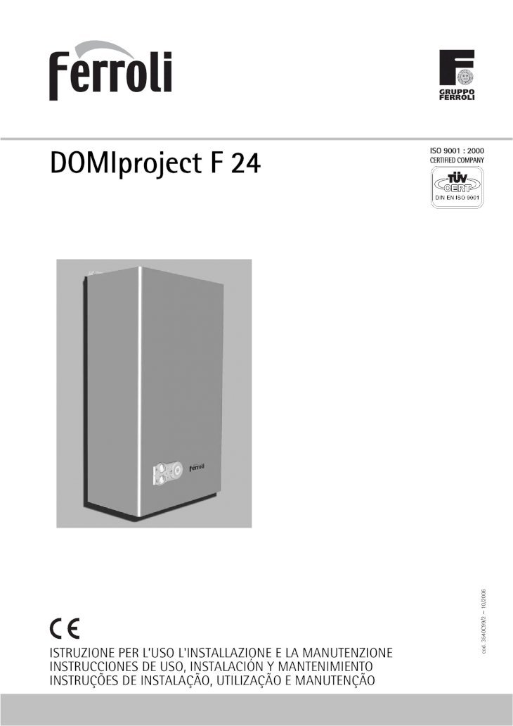 PDF) Manual Ferroli domiproject f24 - DOKUMEN.TIPS