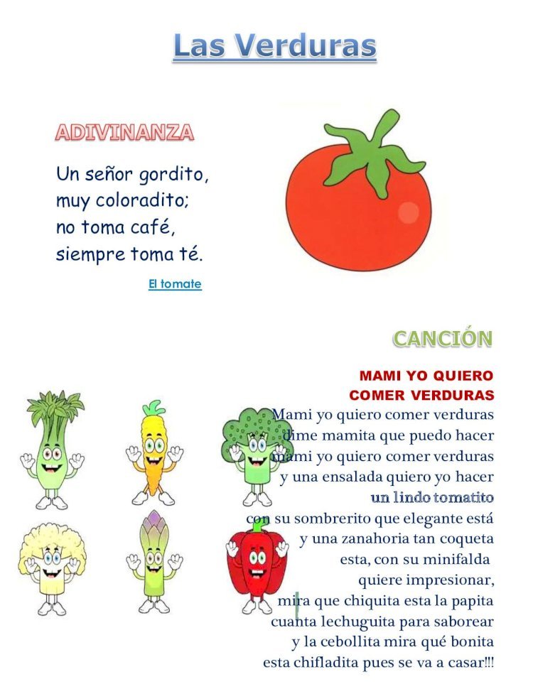 PDF) Adivinanzas y canciones de las verduras y frutas - DOKUMEN.TIPS