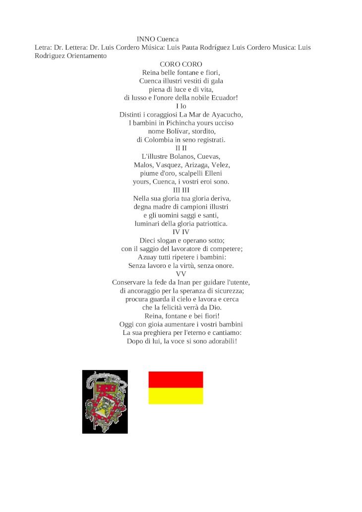 Recomendación Tumba vanidad PDF) himno de cuenca - DOKUMEN.TIPS
