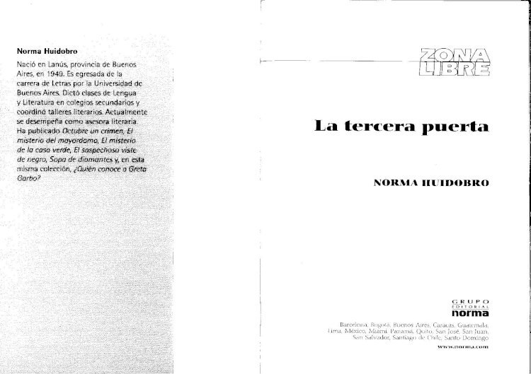 PDF) La Tercera Puerta de Norma huidobro - DOKUMEN.TIPS