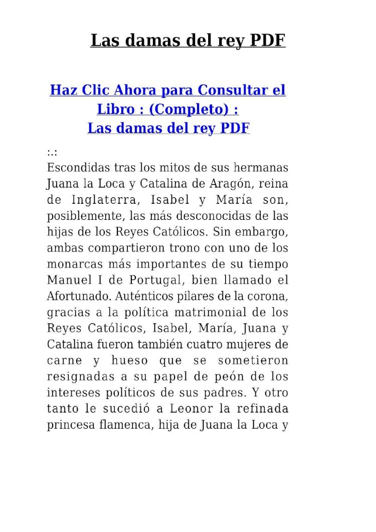 PDF) Las Damas Del Rey PDF - DOKUMEN.TIPS