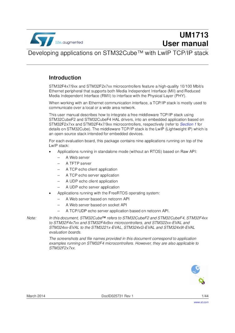 PDF) Developing Applications on STM32Cube With LwIP TCP-IP Stack -  DOKUMEN.TIPS