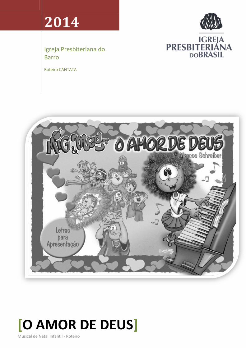PDF) Cantata de Natal - O amor de DEUS (Partitura) 