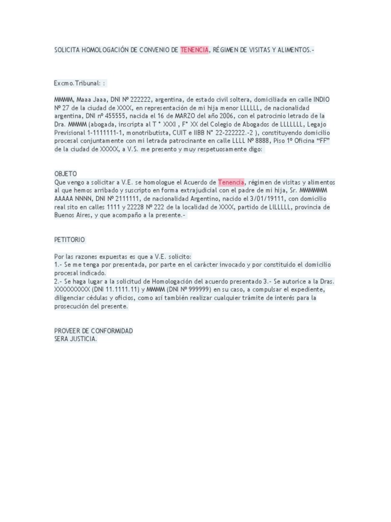 PDF) Solicita Homologación de Convenio 