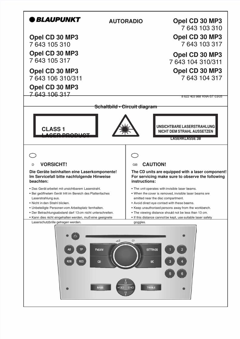 PDF) Blaupunkt Cd30 Mp3 Opel - DOKUMEN.TIPS