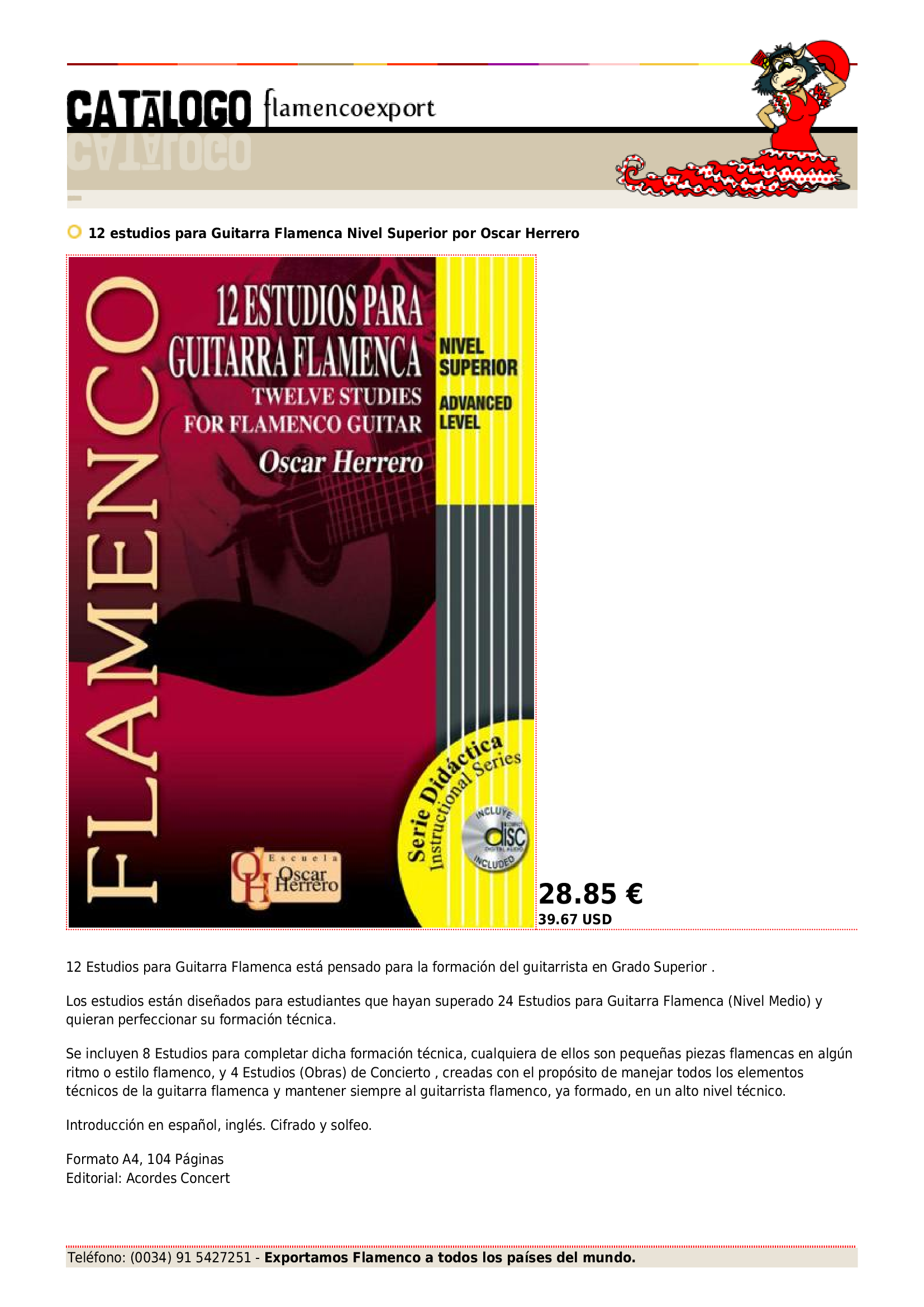 PDF) 12 Estudios Para Guitarra Flamenca Nivel Superior Por Oscar Herrero -  DOKUMEN.TIPS