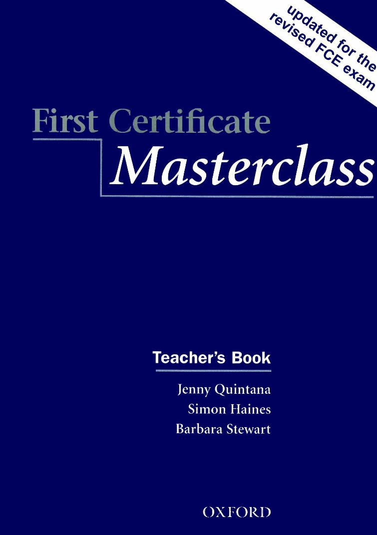 PDF) First Certificate Masterclass - Teacher&#039;s Book (Oxford) -  DOKUMEN.TIPS