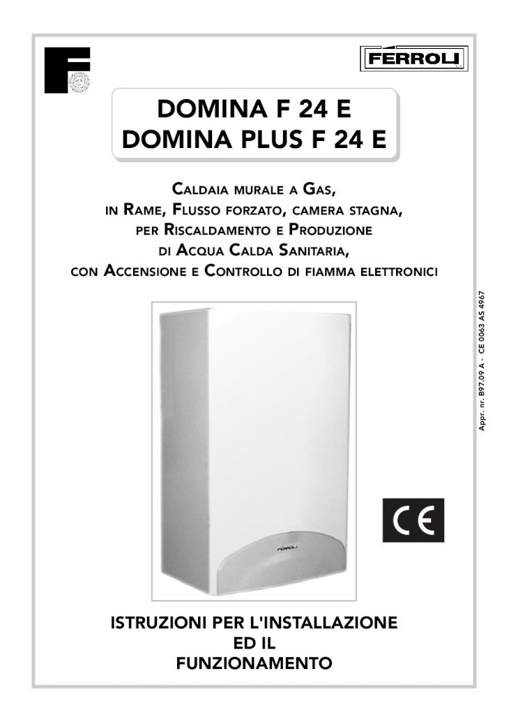 PDF) Manuale Ferroli Domina F24 E - DOKUMEN.TIPS