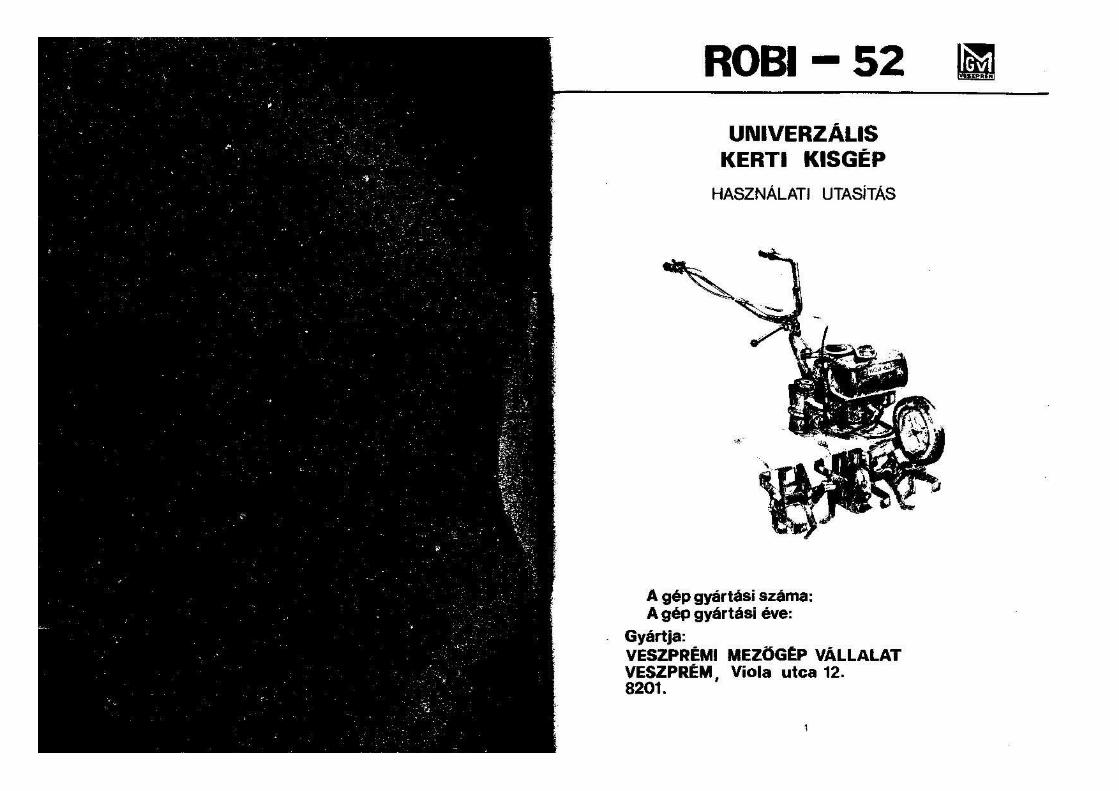 DOC) Robi-52 gépkönyv - DOKUMEN.TIPS