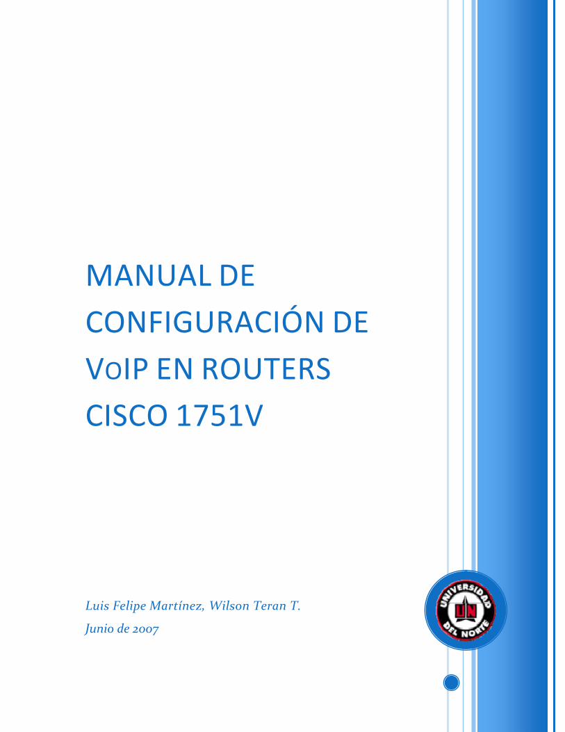 PDF) Manual de Configuracion de Voip en Routers Cisco 1751v - DOKUMEN.TIPS
