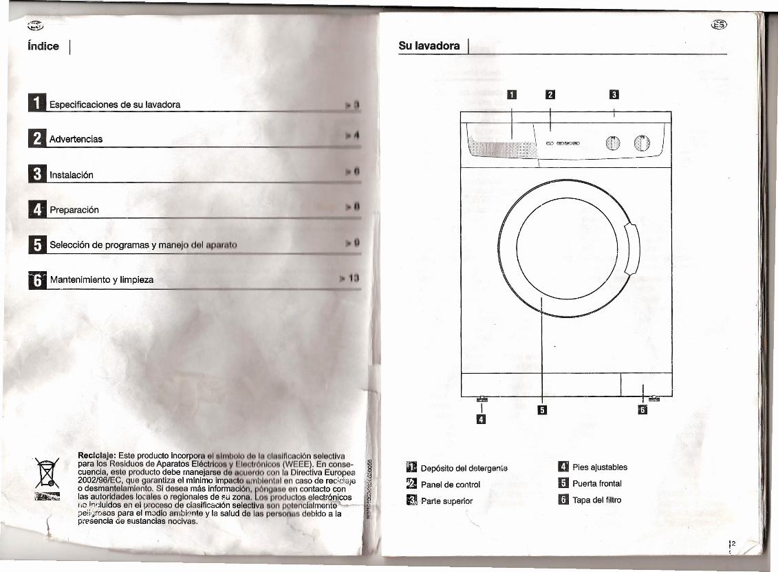 PDF) Manual Instrucciones Lavadora Bluesky BLF 1006 - DOKUMEN.TIPS