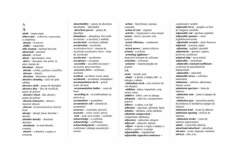 PDF) Dictionar Mecanica Navala Englez Roman - DOKUMEN.TIPS