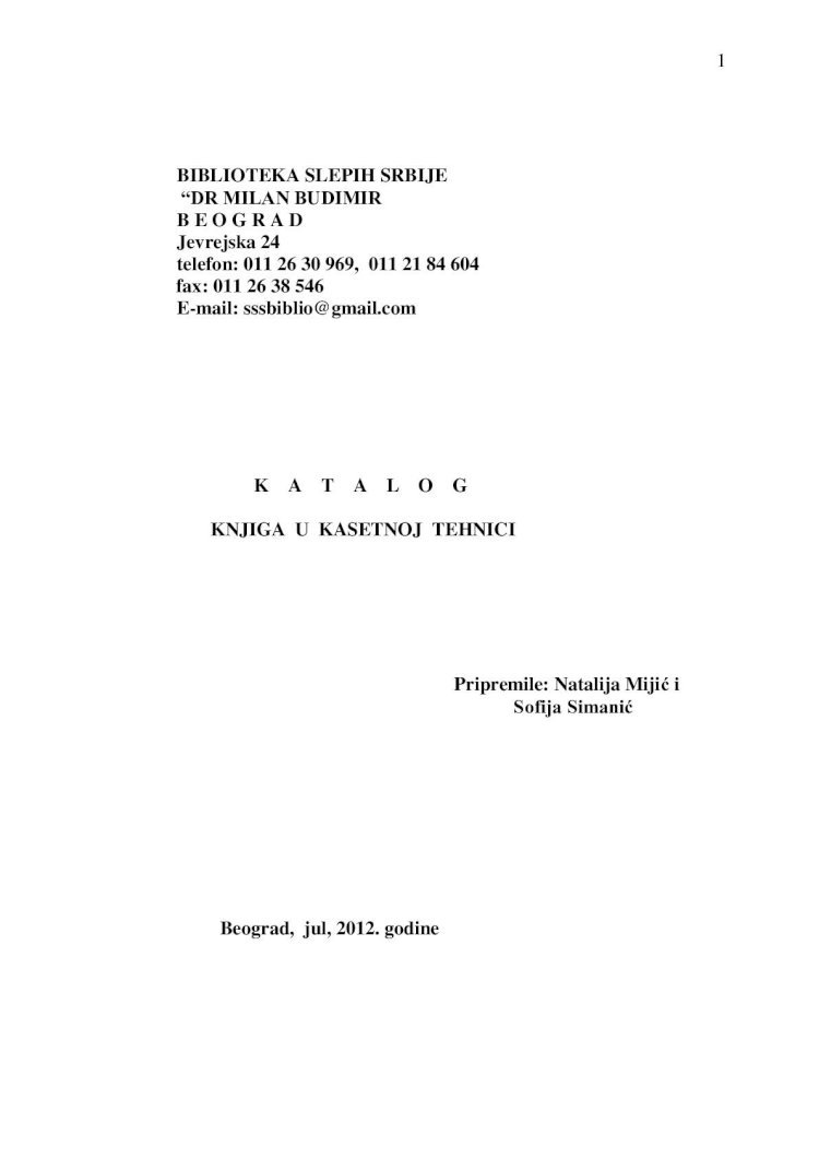 PDF) Katalog_zvuk Audio Knjige - DOKUMEN.TIPS