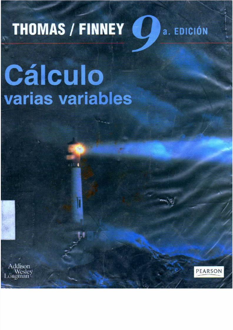 PDF) Cálculo Varias Variables, George B. Thomas & Ross L. Finney, 1996 -  DOKUMEN.TIPS