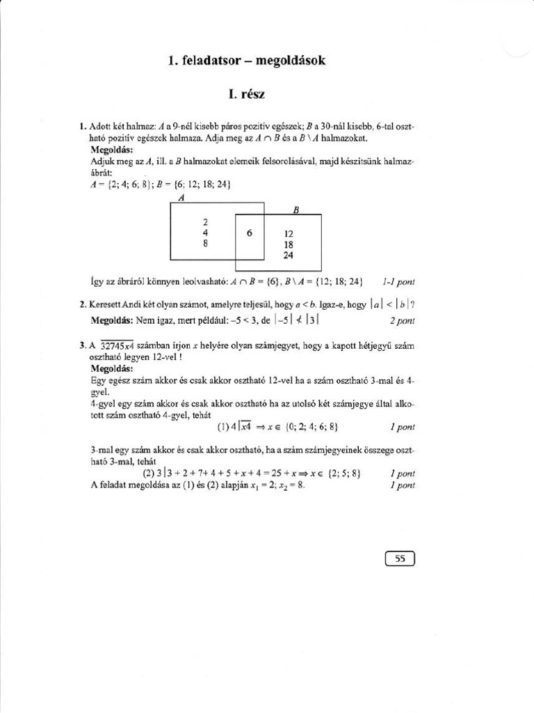 PDF) 15 próbaérettségi matematikából megoldás - DOKUMEN.TIPS