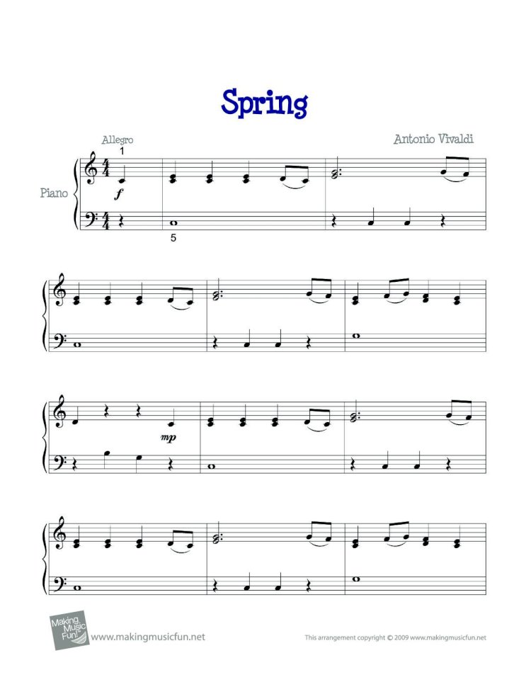 PDF) La Primavera di Vivaldi - Pianoforte - DOKUMEN.TIPS