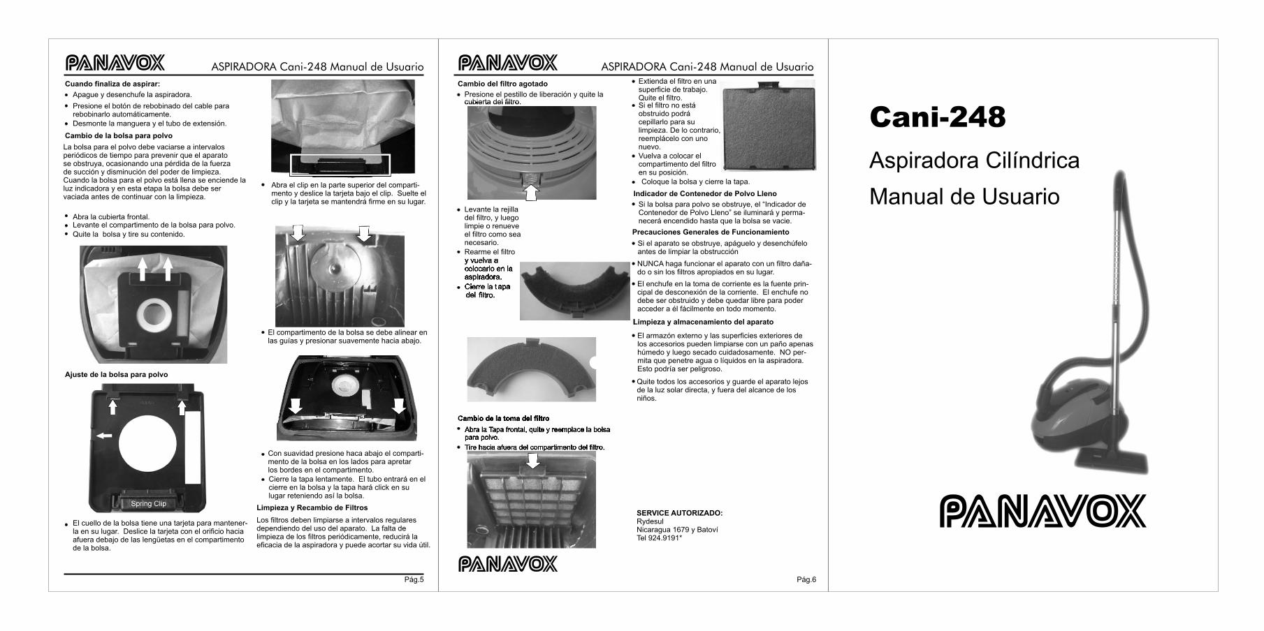PDF) Aspiradora PANAVOX Cani-248 - DOKUMEN.TIPS