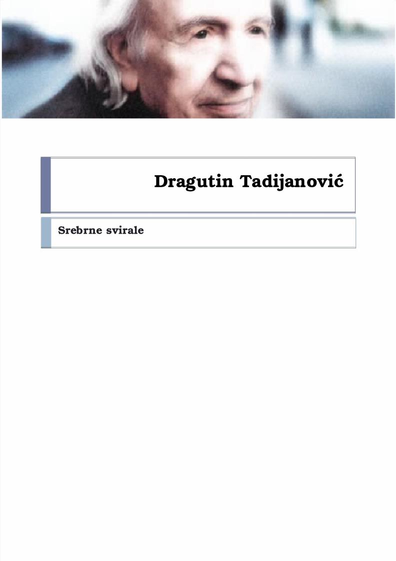 PDF) Dragutin Tadijanović "Srebrne svirale" - DOKUMEN.TIPS