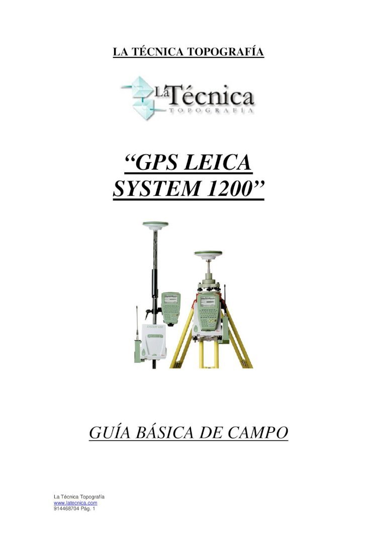 PDF) Guia Basica manejo GPS Leica 1200 - DOKUMEN.TIPS
