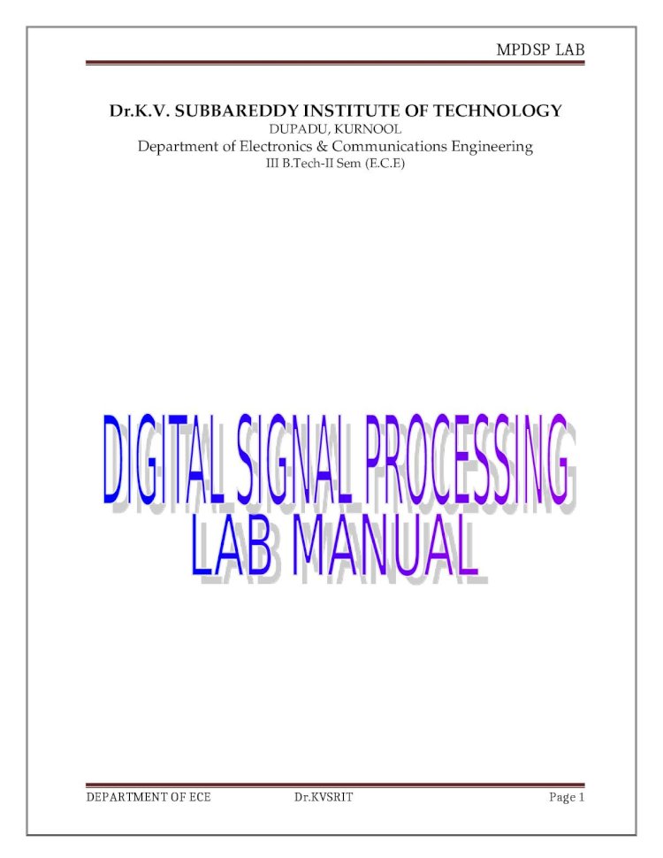 DOC) Dsp Lab Manual r13 III-II - DOKUMEN.TIPS