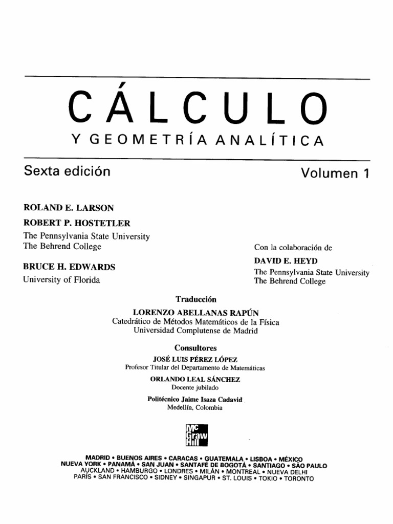 PDF) Calculo Vol.1 - Larson - Hostetler1parte - DOKUMEN.TIPS