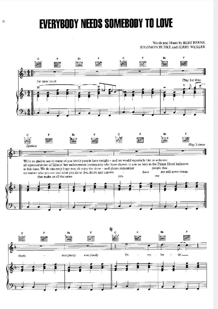 PDF) everybody needs somebody to love - blues brothers - piano.pdf -  DOKUMEN.TIPS