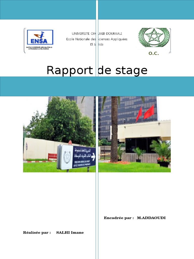 Pdf 160417671 Rapport De Stage Ocp Dokumentips