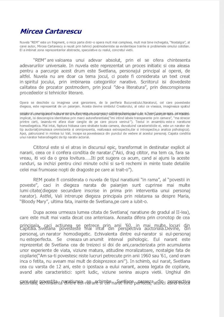 PDF) REM - Mircea Cartarescu - DOKUMEN.TIPS