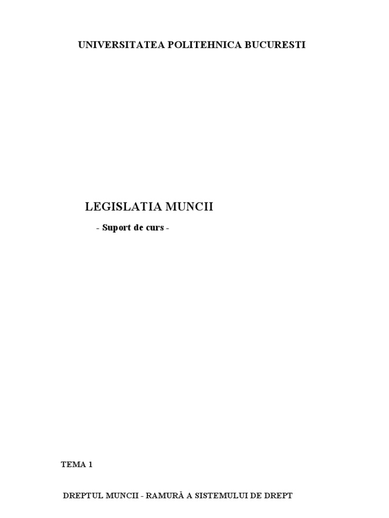 PDF) Suport Curs Legislatia Muncii - DOKUMEN.TIPS