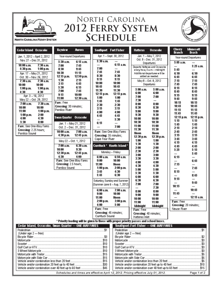 (PDF) NC ferry schedule DOKUMEN.TIPS
