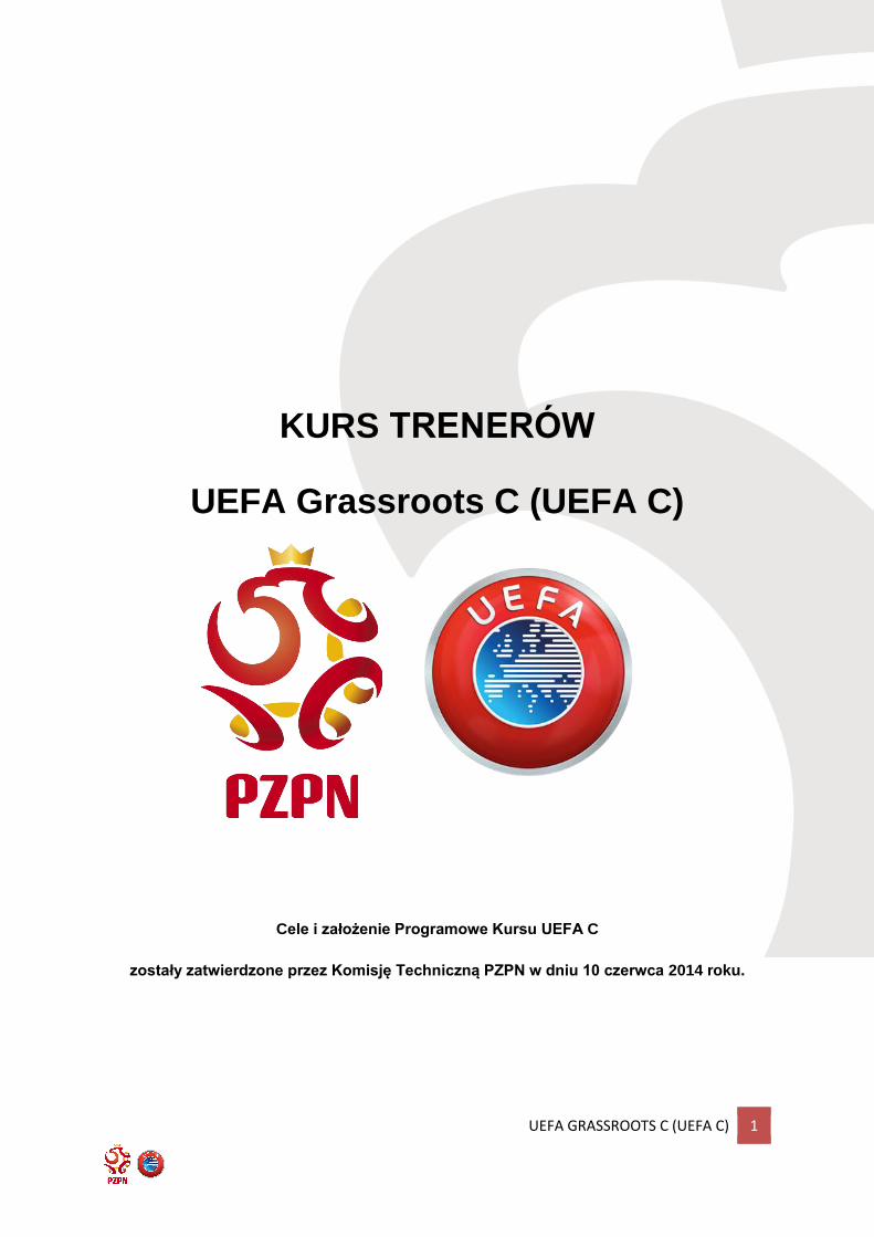 PDF) KURS TRENERÓW UEFA Grassroots C (UEFA C) - DOKUMEN.TIPS
